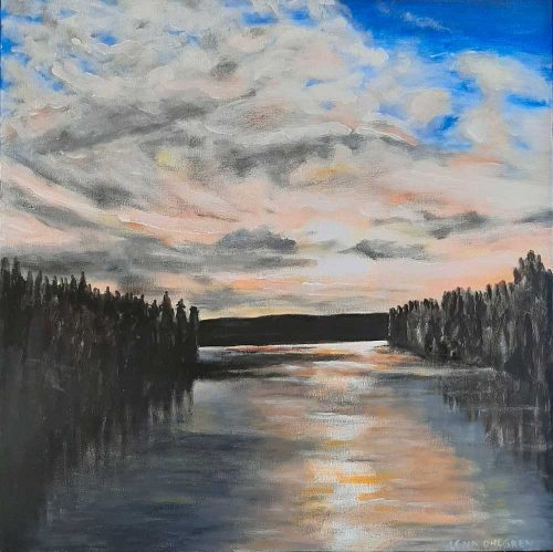 Norrländsk solnedgång